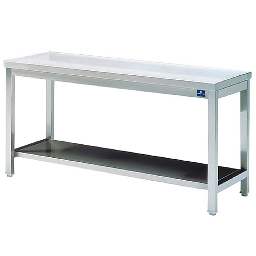 Mastro Table Inox de Travail avec Étagère - Gamme 700 - Virtus