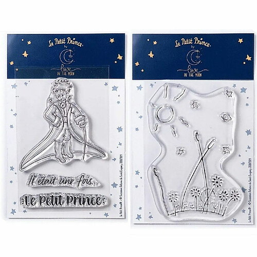 Youdoit 4 Tampons transparents Le Petit Prince Messages et Paysage