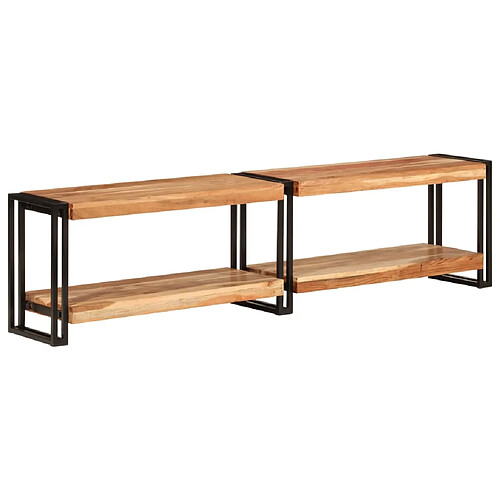 vidaXL Meuble TV 160x30x40 cm bois d'acacia massif