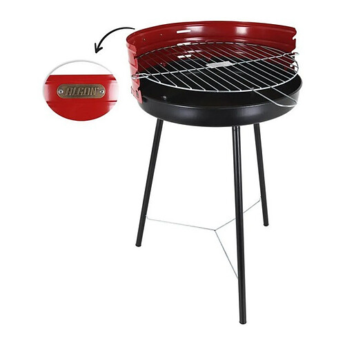 Totalcadeau Barbecue Rond à 3 pieds Rouge Mesure - Ø 42 cm pas cher