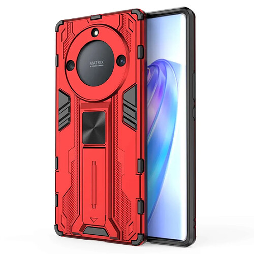 Coque en TPU anti-chute avec béquille pour votre Honor X40 5G - rouge