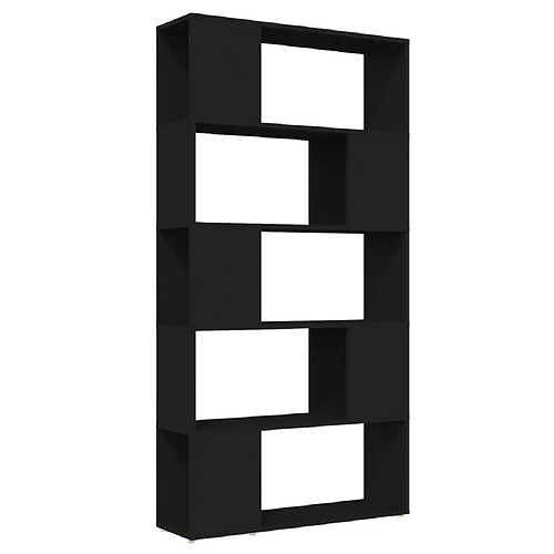 Mpc Etagère Noir 80 X 162,6 X 23,6 Cm (lxhxp)