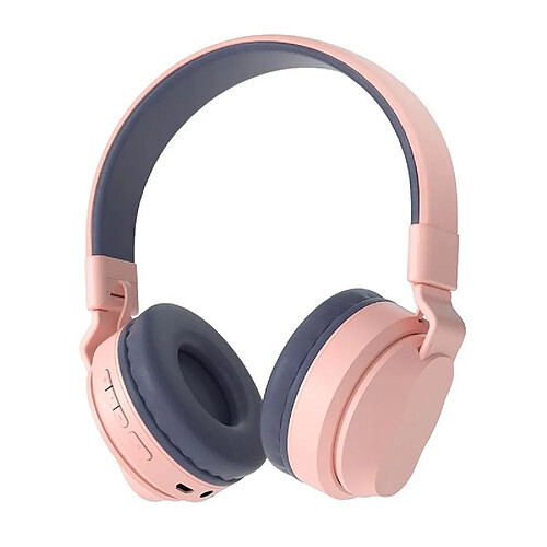 Yonis Casque Audio Enfant Bluetooth Rose 25h