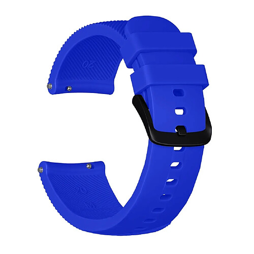 Wewoo Bracelet pour montre connectée Dragonne en Silicone Texture Crazy Horse Huami Amazfit Bip Lite Version 20mm Bleu