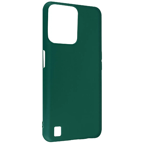 Avizar Coque Realme C31 Silicone Flexible Finition Mate Anti-traces vert foncé