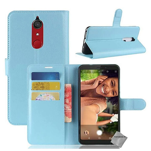 Htdmobiles Housse etui portefeuille pour Wiko View XL + verre trempe - BLEU