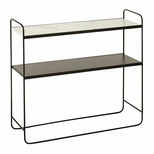 Paris Prix Console Design 2 Niveaux 90cm Noir & Blanc