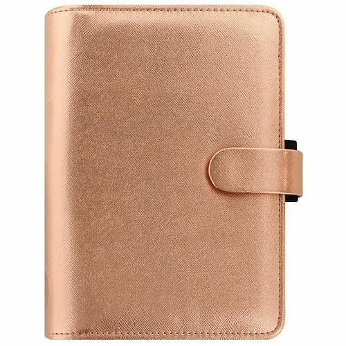 Atma Filofax Saffiano Organiseur personnel en cuir – Or rose