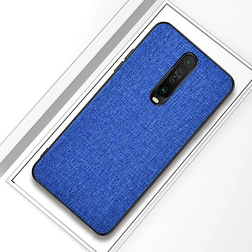 Wewoo Coque Pour Xiaomi Redmi K30 Housse de protection en tissu antichoc Aqua Blue