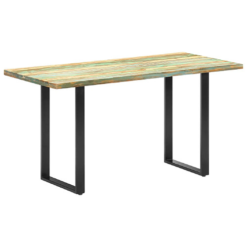 vidaXL Table de salle à manger 140x70x76cm Bois de récupération massif