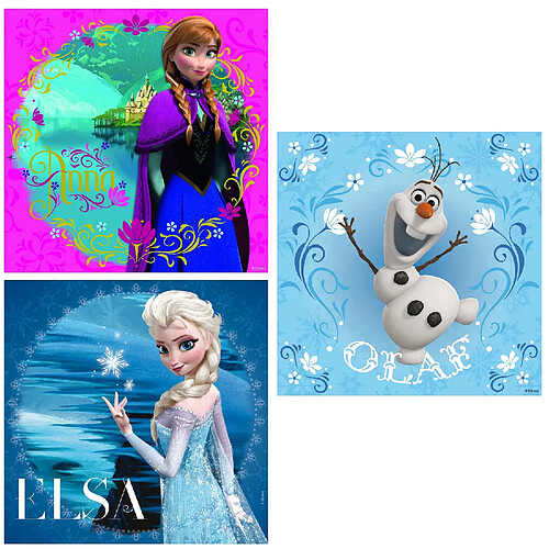 Ravensburger Puzzle 3 x 49 pièces : La Reine des Neiges (Frozen)