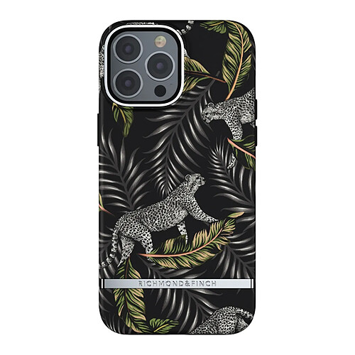 Richmond & Finch Coque pour iPhone 13 Pro Max Antibactérienne Motifs Jungle Gris