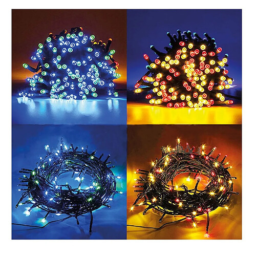 Wi-Light Guirlande Lumineuse Multicouleur Avec 8 Modes Gir200multi