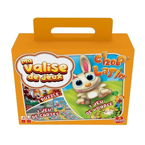 Valisette Multi Jeux 3-Chop Lapin Voyage GOLIATH