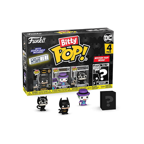 Funko DC Comics - Pack 4 figurines Bitty POP! Batman 85th Anniversary Batman 2,5 cm