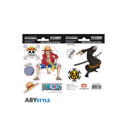 Abystyle One Piece - Stickers Luffy & Law