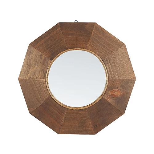 Beliani Miroir ASEM Bois Marron