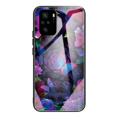 Coque en TPU anti-rayures motif papillons colorés pour votre Xiaomi Redmi Note 10 4G