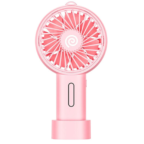 Wewoo F2 Mini ventilateur portable à 3 niveaux avec mode de USB Bureau muet Rose