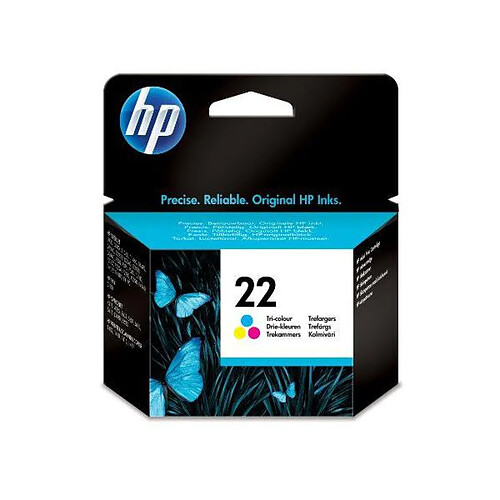 HP 22 Cartouche d'Encre Trois Couleurs (Cartouche Cyan, Magenta, Jaune) Authentique (C9352AE)