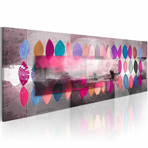 Paris Prix Tableau Peint à la Main Palette de Couleurs 40x120cm