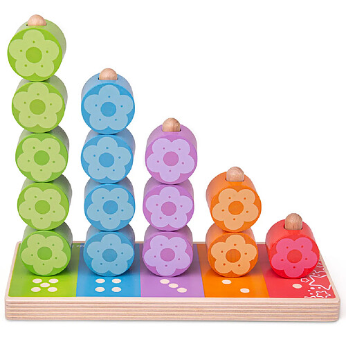 Bigjigs Toys Premier empileur de fleurs