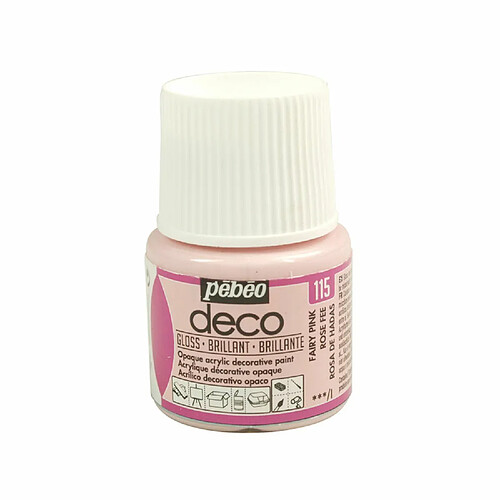 Pebeo Peinture acrylique opaque brillante - Rose fée - 45 ml