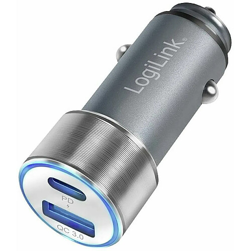 LogiLink PA0252 Chargeur USB pour voiture Courant de sortie (max.) 3000 mA 2 x USB-C? femelle (Power Delivery), USB-A USB Power Delivery (USB-PD)