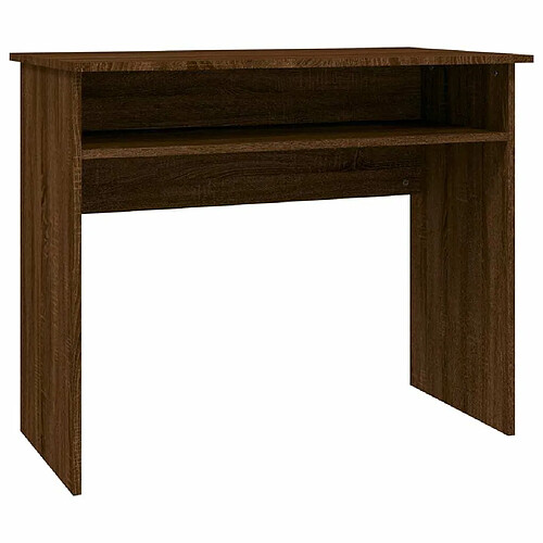 Maison Chic Bureau,Table de travail,bureau de travail pour chambre Chêne marron 90x50x74 cm Bois d'ingénierie -GKD25283