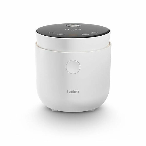 Lauben LOW Sugar Rice Cooker, Cuiseur à riz avec fonction à faible teneur en sucre, 1,5 l, fonction de maintien au chaud, récipient intérieur lavable au lave-vaisselle, surface antiadhésive (Blanc)