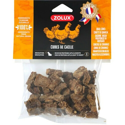 Snack pour chiens Zolux Quail cubes 150 g