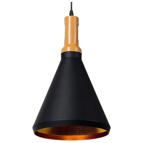 Beliani Lampe suspension MACKENZIE Métal Noir