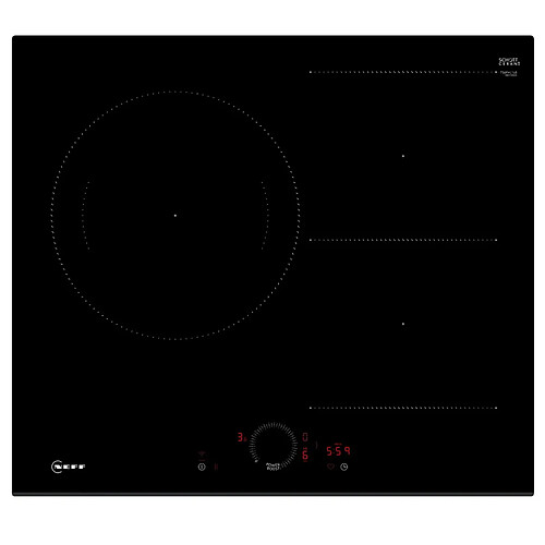 Table de cuisson induction 60cm 3 feux 7400w noir - T56FHL1L0 - NEFF