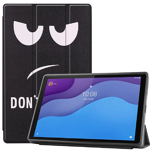 Etui en PU impression de motifs avec support tripliure et porte-stylo Visage énervé pour votre Lenovo Tab M10 HD Gen 2 TB-X306