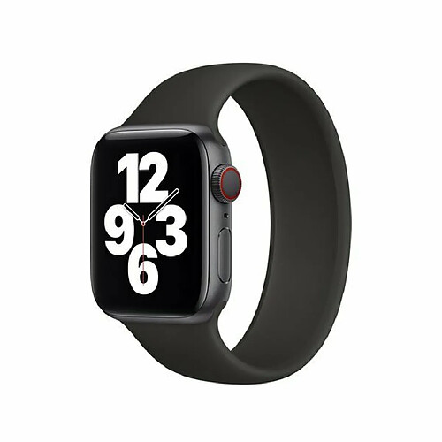 PHONECARE Bracelet Solo SiliconSense pour Apple Watch Series 8 - 45mm (Poignet:150-164mm) - Noir