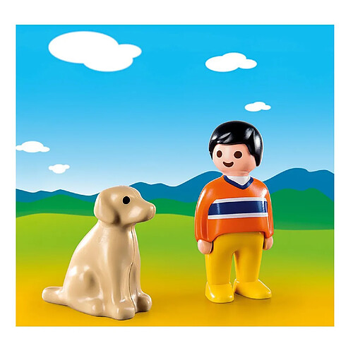 Playmobil® PLAYMOBIL 9256 1.2.3 - Garçon avec chien