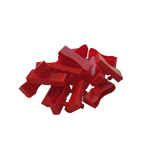 Ebac Lot de 20 embouts rouge pour lattes de 68 x 8 mm