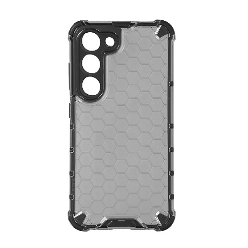 Avizar Coque pour Samsung Galaxy S23 Antichoc Coins Renforcés Design Nid d'Abeille noir