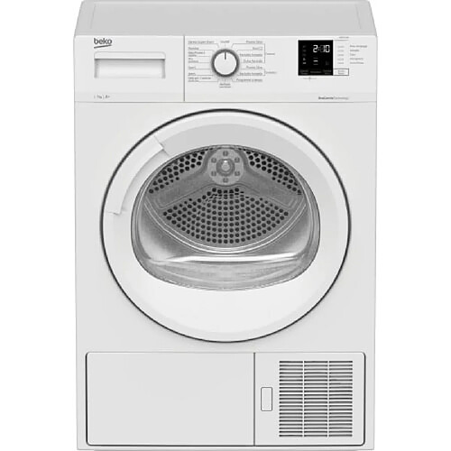 Beko DRXS712W Sèche Linge 7kg 40RPM 220V Charge Frontale Pompe à Chaleur Acier Allié Blanc