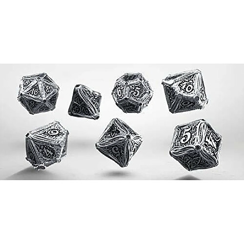 Q-Workshop Q Workshop Metal Call of Cthulhu RPG Dice Set 7 Polyhedral Pieces