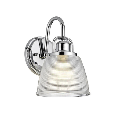 Elstead Lighting Applique murale Dublin Verre Chrome poli