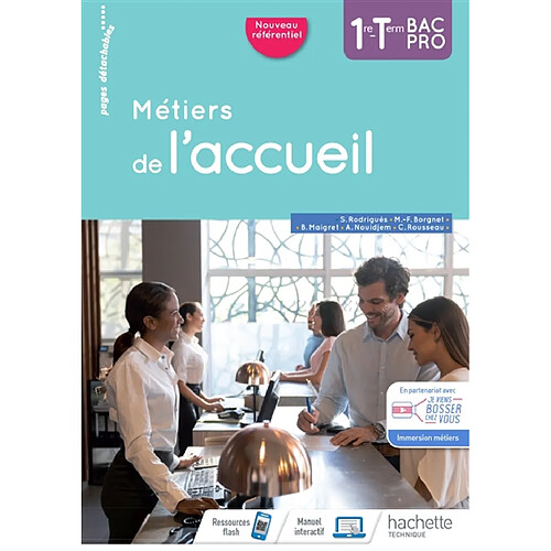 Métiers de l'accueil 1re, terminale bac pro : nouveau référentiel