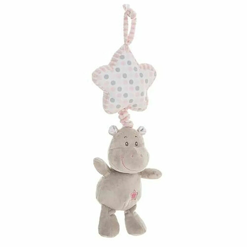 BigBuy Kids Peluche Hochet Hippopotame 35 cm Rose