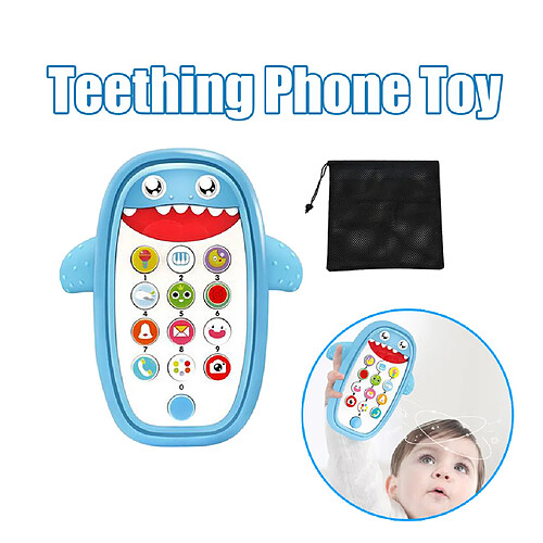 Bébé Requin Jouet De Dentition Pour Téléphone Portable Play & Learn Bleu électrique