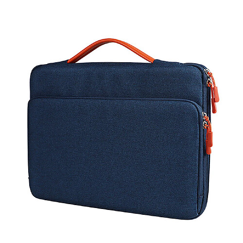 Sacoche pour ordinateur portable — 14,1-15,4" Porte-documents Messenger Bag, spacieuse, ergonomique, rembourrée en mousse Laptop CaseBlue-14.1-15.4 pouces