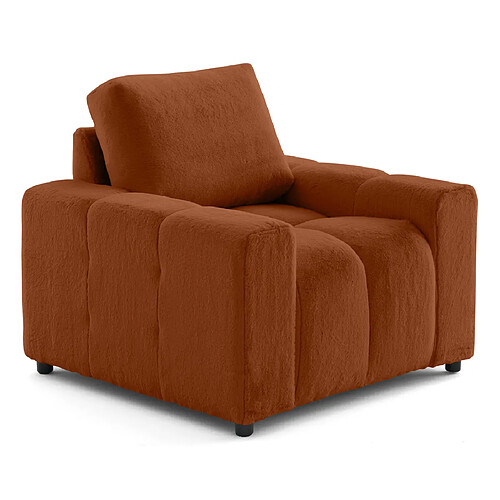 Lisa Design Crocus - fauteuil en fausse fourrure