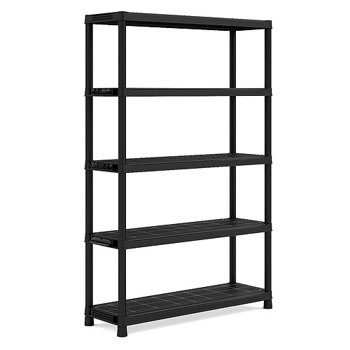 Etagère 5 tablettes XXL noire