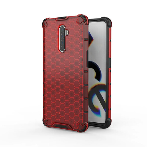 Wewoo Coque Souple pour PC + TPU en nid d'abeille antichoc Ace Oppo Reno Ace rouge