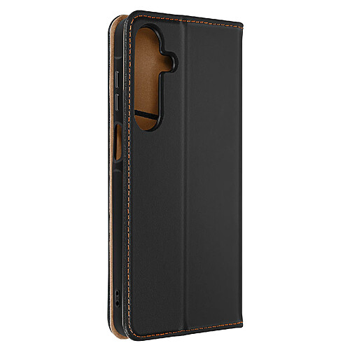 Avizar Housse pour Samsung Galaxy A15 5G Cuir Véritable Porte-carte Noir