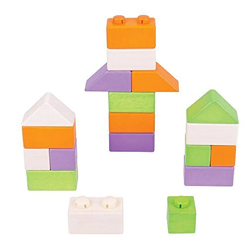 Bigjigs Toys Click Blocks Set (Basic Pack)